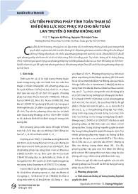 Cải tiến phương pháp tính toán tham số khí động lực học phục vụ cho bài toán lan truyền ô nhiễm không khí - Nguyền Kì Phùng