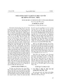 Chất lượng nước và quần xã thực vật nổi hệ thống sông Đáy - Nhuệ - Dương Thị Thủy