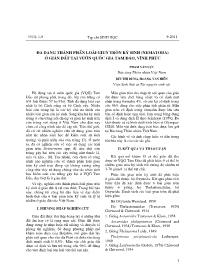 Đa dạng thành phần loài giun tròn ký sinh (nematoda) ở gián đất tại vườn quốc gia Tam Đảo, Vĩnh Phúc - Phạm Văn Lực