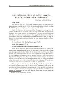 Đặc điểm gia đình và dòng họ của người Ta Ôi ở Thừa Thiên Huế Trần - Nguyễn Khánh Phong