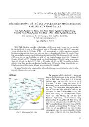 Đặc điểm tướng đá - Cổ địa lý pleistocen muộn-holocen khu vực cửa sông Ba Lạt - Trần Nghi