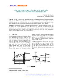 Đặc trưng hình học nối tiếp nước nhảy đáy trong lòng dẫn mở rộng dần đáy Bằng - Lê Thị Việt Hà