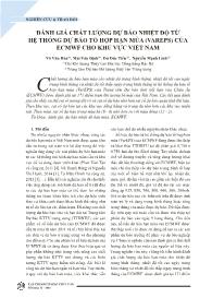 Đánh giá chất lượng dự báo nhiệt độ từ hệ thống dự báo tổ hợp hạn mùa (vareps) của ECMWF cho khu vực Việt Nam - Võ Văn Hòa