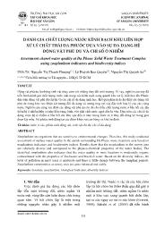 Đánh giá chất lượng nước kênh rạch khu liên hợp xử lý chất thải đa phước dựa vào sự đa dạng hệ động vật phù du và chỉ số ô nhiễm - Nguyễn Thị Thanh Phượng