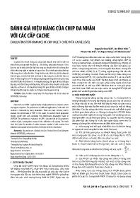 Đánh giá hiệu năng của chip đa nhân với các cấp Cache - Nguyễn Duy Việt