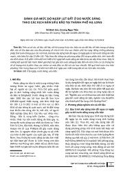 Đánh giá mức độ ngập lụt đất ở do nước dâng theo các kịch bản siêu bão tại thành phố Hạ Long - Võ Đình Sức