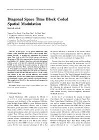 Diagonal space time block coded spatial modulation - Nguyen Tien Dong