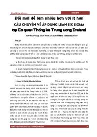 Đổi mới để làm nhiều hơn với ít hơn câu chuyện về ấp dụng Lean Six Sigma tại cơ quan Thống kê Trung ương Ireland