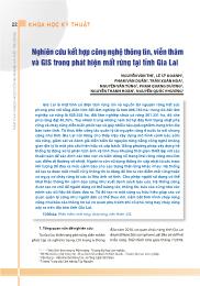 Ghiên cứu kết hợp công nghệ thông tin, viễn thám và GIS trong phát hiện mất rừng tại tỉnh Gia Lai - Nguyễn Văn Thị