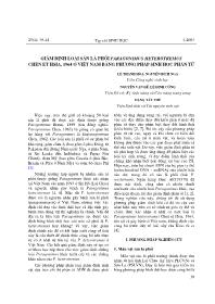 Giám định loài sán lá phổi Paragonimus heterotremus Chen et Hsia, 1964 ở Việt Nam bằng phương pháp sinh học phân tử - Lê Thanh Hòa