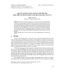 Giáo dục kĩ năng sống cho học sinh tiểu học theo tiếp cận phương pháp và kĩ thuật dạy học tích cực