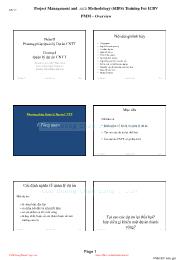 Giáo trình Công nghệ phần mềm - Phần II Phương pháp Quản lý Dự án CNTT - Vũ Thị Hương Giang