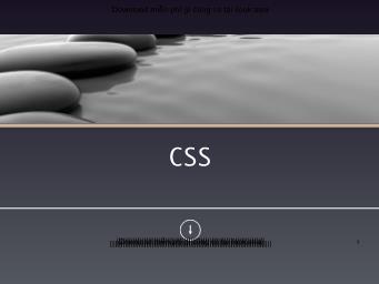 Giáo trình CSS (Phần 1)