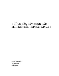 Giáo trình Hướng dẫn xây dựng các Server trên red hat Linux 9 - Hồ Đắc Hoàng Hạc