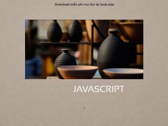 Giáo trình Java Script