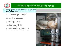 Giáo trình Sản xuất sạch hơn trong công nghiệp - Tổng quan các bước đánh giá sản xuất sạch hơn