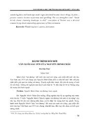 Hành trình đổi mới văn xuôi sau 1975 của Nguyễn Minh Châu - Hỏa Diệu Thúy