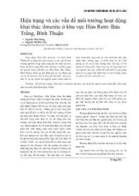 Hiện trạng và các vấn đề môi trường hoạt động khai thác ilmenite ở khu vực Hòn Rơm – Bàu Trắng, Bình Thuận - Nguyễn Thùy Dung