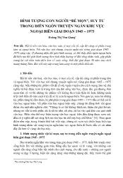 Hình tượng con người “Bé Mọn”, suy tư trong diễn ngôn truyện ngắn khu vực ngoại biên giai đoạn 1945 – 1975 - Hoàng Thị Thu Giang