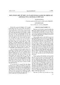 Một số dẫn liệu về thức ăn của bò tót bos gaưrus H.Smith, 1927 (artiodactyla: bovidae) ở Việt Nam - Nguyễn Mạnh Hà