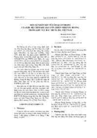 Một số nhận xét về tầm quan trọng, của khu hệ chim khu bảo tồn thiên nhiên Pù Huống trong khu vực Bắc Trung Bộ, Việt Nam - Hoàng Ngọc Thảo