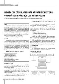 Nghiên cứu các phương pháp và phân tích kết quả của quá trình tổng hợp lưu huỳnh polime - Nguyễn Quang Tùng
