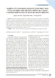 Nghiên cứu giải pháp giám sát (xâm thực mặn vùng ven biển) môi trường thông qua mạng cảm biến không dây sử dụng bo mạch Arduino - Nguyễn Anh Tuấn