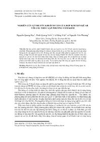 Nghiên cứu lí thuyết khuếch tán của hợp kim xen kẽ AB với cấu trúc lập phương tâm khối - Nguyễn Quang Học