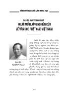 Người mở hướng nghiên cứu về văn học phật giáo Việt Nam - Nguyễn Công Lý