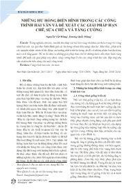 Những hư hỏng điển hình trong các công trình hải văn và đề xuất các giải pháp hạn chế, sửa chữa và tăng cường - Nguyễn Vệt Hùng