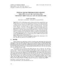 Nội dung chương trình hoạt động giáo dục theo tiếp cận giá trị và kĩ năng sống nhằm phát triển năng lực cốt lõi cho học sinh