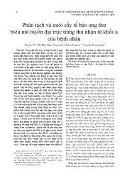 Phân tách và nuôi cấy tế bào ung thư biểu mô tuyến đại trực tràng thu nhận từ khối u của bệnh nhân - Huỳnh Vũ