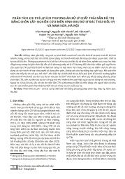 Phân tích chi phí lợi ích phương án xử lý chất thải rắn đô thị bằng chôn lấp: Nghiên cứu điển hình khu xử lý rác thải kiêu kỵ và Nam Sơn, Hà Nội - Trần Phương