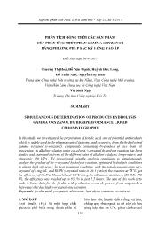 Phân tích đồng thời các sản phẩm của phản ứng thủy phân gamma oryzanol bằng phương pháp sắc ký lỏng cao áp - Trương Thị Hòa