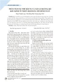 Phân tích xu thế bồi tụ và xói lở đường bờ khu kinh tế nhơn hội bằng mô hình toán - Phạm Thanh Long