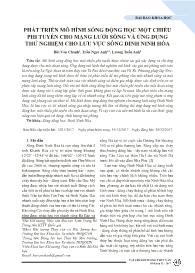 Phát triển mô hình sóng động học một chiều phi tuyến cho mạng lưới sông và ứng dụng thử nghiệm cho lưu vực sông dinh Ninh Hòa - Bùi Văn Chanh