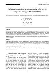 Phổ năng lượng electron và quang phổ hấp thụ của Graphene-Hexagonal Boron Nitride -  Tạ Đình Hiến