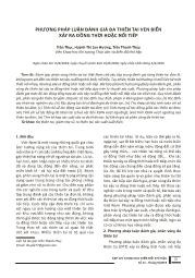 Phương pháp luận đánh giá đa thiên tai ven biển xảy ra đồng thời hoặc nối tiếp - Trần Thục