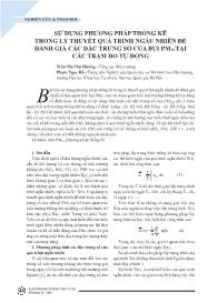 Sử dụng phương pháp thống kê trong lý thuyết quá trình ngẫu nhiên để đánh giá các đặc trưng số của bụi PM10 tại các trạm đo tự động - Trần Thị Thu Hường