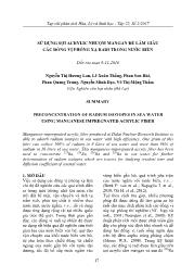 Sử dụng sợi acrylic nhuộm mangan để làm giàu các đồng vị phóng xạ radi trong nước biển - Nguyễn Thị Hương Lan