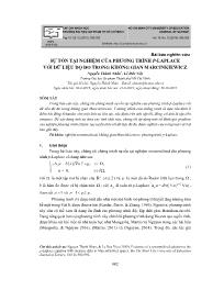 Sự tồn tại nghiệm của phương trình p-Laplace với dữ liệu độ đo trong không gian marcinkiewicz - Nguyễn Thành Nhân