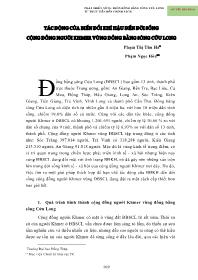 Tác động của biến đổi khí hậu đến đời sống cộng đồng người Khmer vùng đồng bằng sông Cửu Long - Phạm Thị Thu Hà