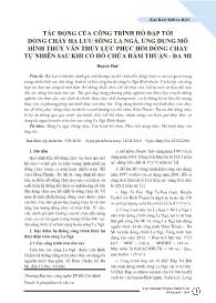 Tác động của công trình hồ đập tới dòng chảy hạ lưu sông la ngà, ứng dụng mô hình thủy văn thủy lực phục hồi dòng chảy tự nhiên sau khi có hồ chứa hàm thuận - Đa mi - Huỳnh Phú