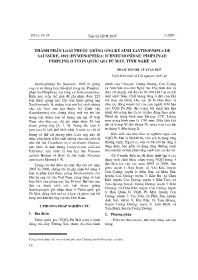 Thành phần loài thuộc giống ong ký sinh Xanthop1mpla de saussure, 1892 (hymenoptera: ichneumonidae: pimplinae: pimplini) ỏ vườn quốc gia pù mát, tỉnh Nghệ An - Phạm Thị Nhị