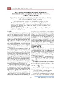 Thực trạng hoạt động dạy học môn Vật lí ở các trường Trung học Cơ sở thành phố Vũng Tàu, tỉnh Bà Rịa - Vũng Tàu - Nguyễn Thị Hoa