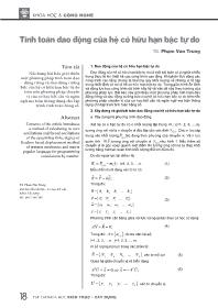 Tính toán dao động của hệ hữu hạn bậc tự do - Phạm Văn Trung