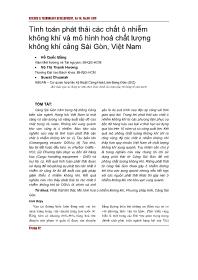 Tính toán phát thải các chất ô nhiễm không khí và mô hình hoá chất lượng không khí cảng Sài Gòn, Việt Nam - Hồ Quốc Bằng