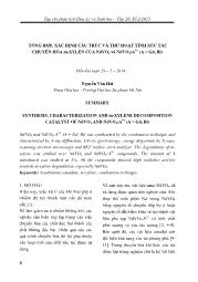 Tổng hợp, xác định cấu trúc và thử hoạt tính xúc tác chuyển hóa m-Xylen của NdVO4 và ndvo4:A3+ (A = Gd, Bi) - Nguyễn Văn Hải