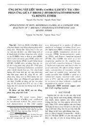 Ứng dụng vật liệu mofs (CuOBa) làm xúc tác cho phản ứng giữa 5’-Brom-2’-hydroxyacetophenone và benzyl ether - Nguyễn Thị Thu Hà