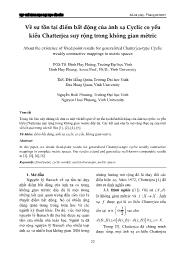 Về sự tồn tại điểm bất động của ánh xạ Cyclic co yếu kiểu Chatterjea suy rộng trong không gian mêtric - Đinh Huy Hoàng